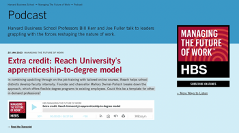 Blog Post Image - HBS' Managing the Future of Work: Reach's apprenticeship degree model