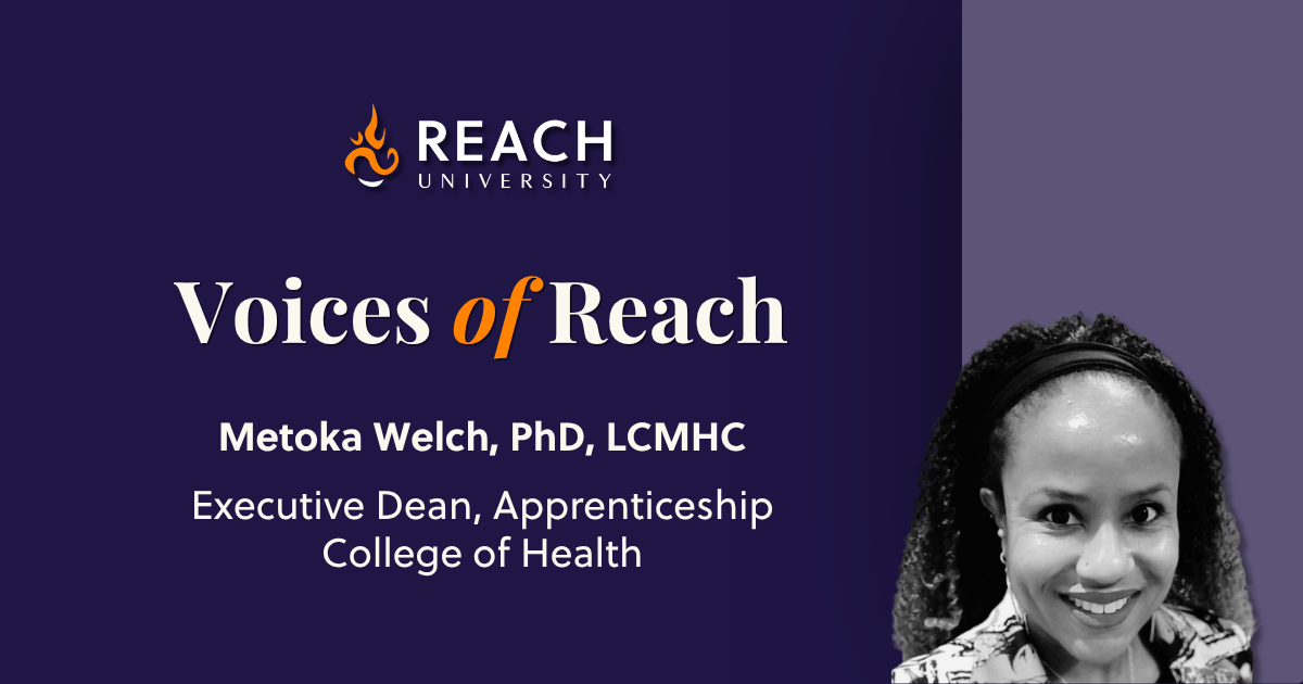 Voices of Reach: Meet Dr. Metoka Welch