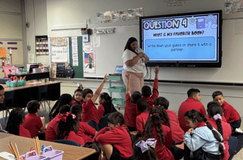 Image of Reach candidate in the classroom